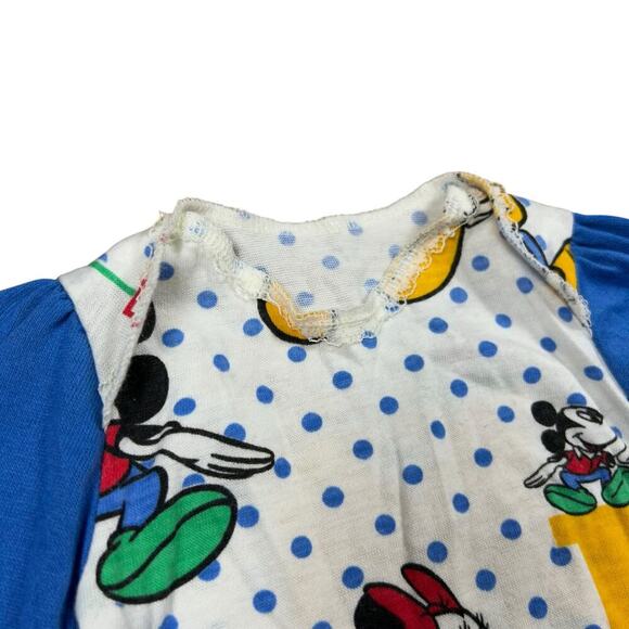 Disney Mickey Minnie 90’s Vintage Polka Dot Long Sleeve - Picture 3 of 3